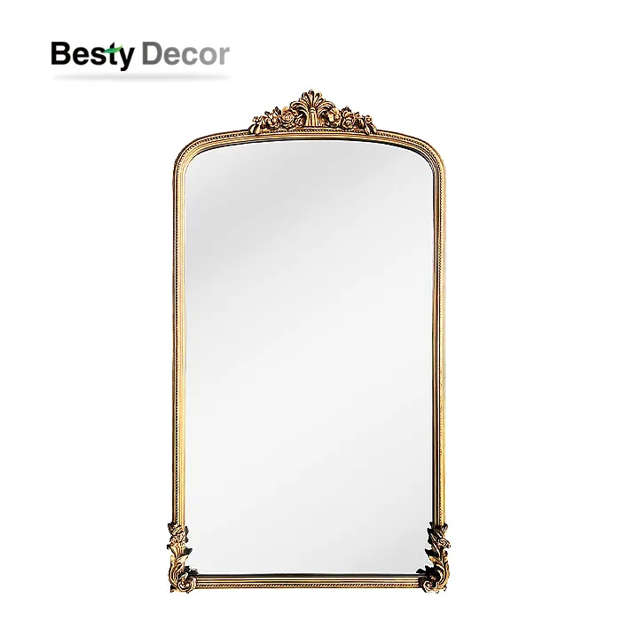 ขายส่งกระจกกรอบไม้ตั้งพื้นขนาดใหญ่สำหรับห้องนั่งเล่น